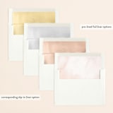 "Modernist Minimal" - Save the Dates in Blush by Everett Paper Goods - Envelope Liner Options
