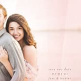 "Watercolor Wash" - Save the Dates in Blush by Phrosné Barwood - Detail