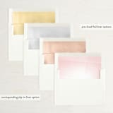 "Watercolor Wash" - Save the Dates in Blush by Phrosné Barwood - Envelope Liner Options
