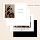 "Forever And" - Save the Dates in Black Tie by Kim Dietrich Elam - Back of Card Options