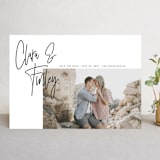 "Modern Names" - Save the Dates in Jet Black by Maria Hilas-Louie - Front