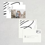 "Modern Names" - Save the Dates in Jet Black by Maria Hilas-Louie - Assembled