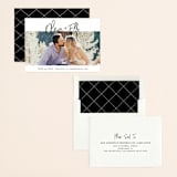 "Whimsical Script" - Save the Dates in Onyx by Christie Garcia - Assembled