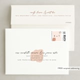 "Minimalist Abstract Sunset" - Save the Dates in Terracotta by Stephanie Given - FREE Recipient Addressing