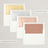 "Minimalist Abstract Sunset" - Save the Dates in Terracotta by Stephanie Given - Envelope Liner Options