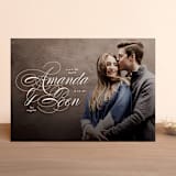 "Nestled" - Save the Dates in Cream by Roxy Cervantes - Front