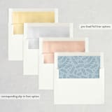"Legato" - Save the Dates in Cloud by Hooray Creative - Envelope Liner Options