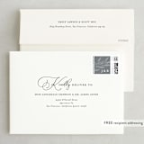 "Kindly Save Our Date" - Save the Dates in Snow by Laura Hamm - FREE Recipient Addressing