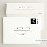 "Chic Monogram" - Save the Dates in Noir by Hooray Creative - FREE Recipient Addressing