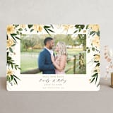 "Floral Canopy" - Save the Dates in Lemon by Susan Moyal - Front