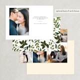 "Floral Canopy" - Save the Dates in Lemon by Susan Moyal - Back of Card Options
