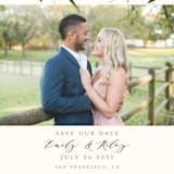 "Floral Canopy" - Save the Dates in Lemon by Susan Moyal - Detail