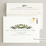 "Floral Canopy" - Save the Dates in Lemon by Susan Moyal - FREE Recipient Addressing