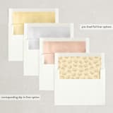 "Floral Canopy" - Save the Dates in Lemon by Susan Moyal - Envelope Liner Options
