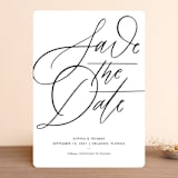 "Delicate Dates" - Save the Dates in Snow by Kristen Smith - Front