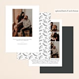 "Delicate Dates" - Save the Dates in Snow by Kristen Smith - Back of Card Options