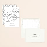 "Delicate Dates" - Save the Dates in Snow by Kristen Smith - Assembled