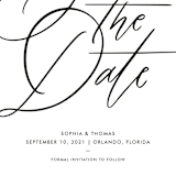 "Delicate Dates" - Save the Dates in Snow by Kristen Smith - Detail