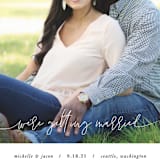 "Getting Married!" - Save the Dates in Tuxedo by Christine Taylor - Detail
