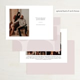 "Refreshed" - Save the Dates in Blush by Mere Paper - Back of Card Options