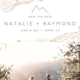 "Birchbark" - Save the Dates in Natural by Kelsey Mucci - Detail