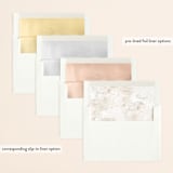 "Birchbark" - Save the Dates in Natural by Kelsey Mucci - Envelope Liner Options