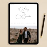 "Landscape" - Save the Dates in Charcoal by Minted - FREE Wedding Website