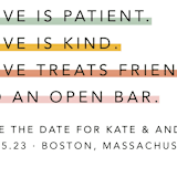 "Love is..." - Save the Dates in Sorbet by Hudson meet Rose - Detail