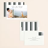 "Minimal Duo" - Save the Dates in Obsidian by Heather Cairl - Assembled