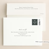 "Minimal Duo" - Save the Dates in Obsidian by Heather Cairl - FREE Recipient Addressing