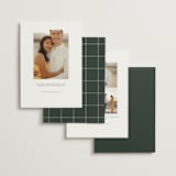 "Modern Type" - Save the Dates in Spruce by April Astudillo - Back of Card Options