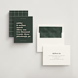 "Modern Type" - Save the Dates in Spruce by April Astudillo - Assembled