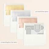 "Deco Do" - Save the Dates in Sky by Shari Margolin - Envelope Liner Options