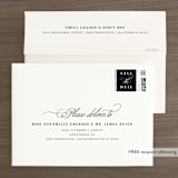 "Southern Charm" - Save the Dates in Noir by Beth Murphy - FREE Recipient Addressing