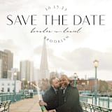 "Splendorous" - Save the Dates in Noir by Nicole Barreto - Detail