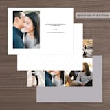 "Always & Forever" - Save the Dates in Charcoal by Heather Buchma - Back of Card Options