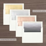 "Always & Forever" - Save the Dates in Charcoal by Heather Buchma - Envelope Liner Options