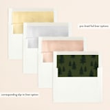 "Our Adventure" - Save the Dates in Forest by Elly - Envelope Liner Options