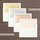 "rose-colored glasses" - Save the Dates in Rose by Sarah Curry - Envelope Liner Options