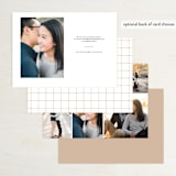 "Moodboard" - Save the Dates in Sand by Carmia Jordaan - Back of Card Options
