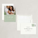 "Eloquent" - Save the Dates in Sage by JoAnn Jinks - Assembled