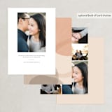 "Big Bold" - Save the Dates in Peach by Pixel and Hank - Back of Card Options