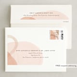 "Big Bold" - Save the Dates in Peach by Pixel and Hank - FREE Recipient Addressing