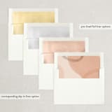 "Big Bold" - Save the Dates in Peach by Pixel and Hank - Envelope Liner Options