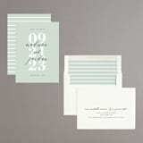 "type on type" - Save the Dates in Sage by Sarah Curry - Assembled