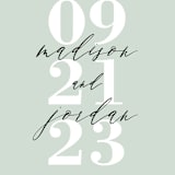 "type on type" - Save the Dates in Sage by Sarah Curry - Detail