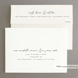 "type on type" - Save the Dates in Sage by Sarah Curry - FREE Recipient Addressing