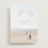 "Enchantment" - Save the Dates in Graphite by Snow and Ivy - Front