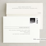 "Torn Edges" - Save the Dates in Midnight by Laura Hamm - FREE Recipient Addressing