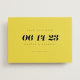 "Bold Simplicity" - Save the Dates in Mimosa by Laura Bolter - Front